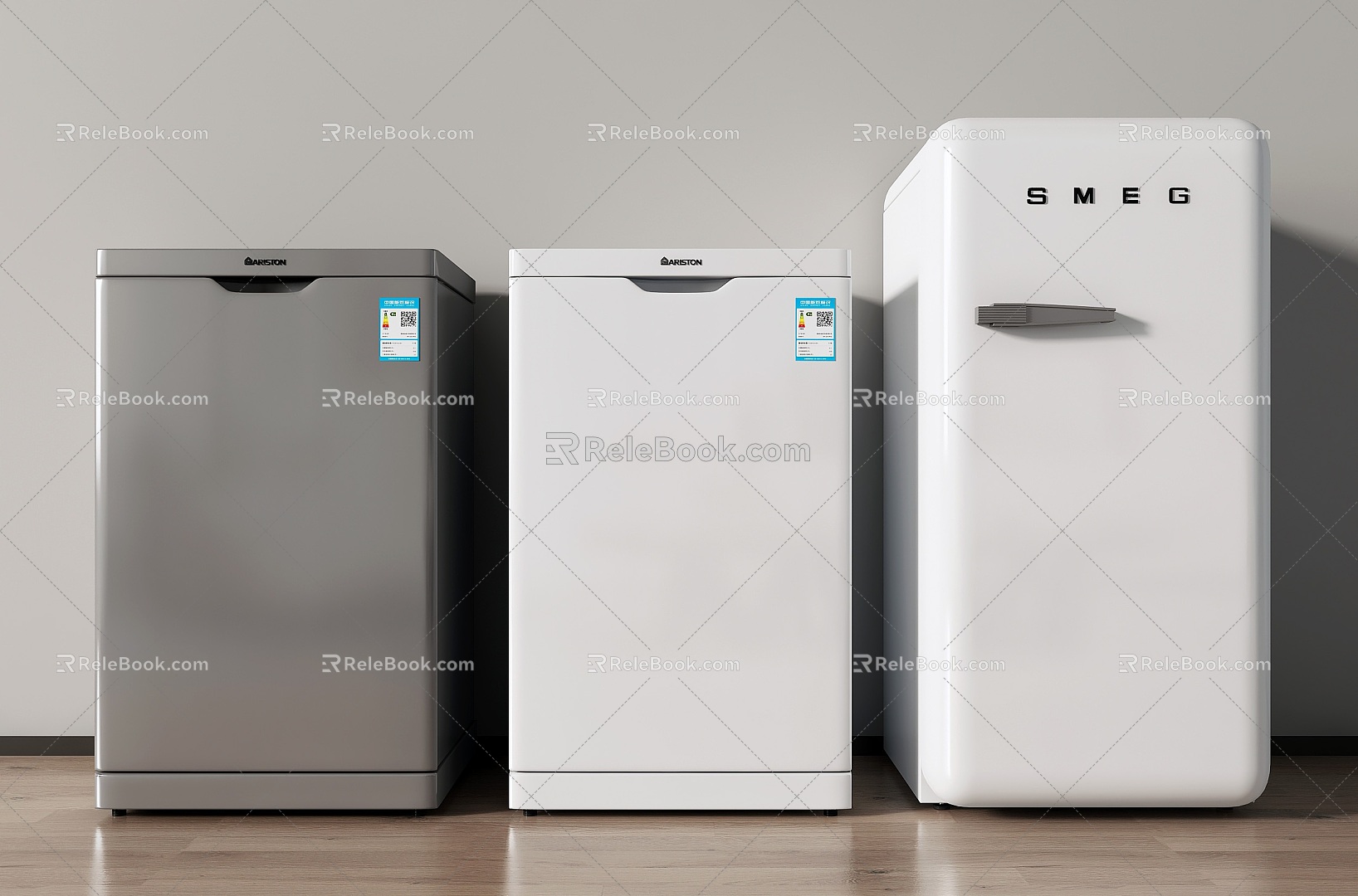 Modern refrigerator small refrigerator refrigerator small refrigerator 3d model