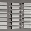 Various Gypsum Moldings With Different Designs For Home Interior Decoration Projects