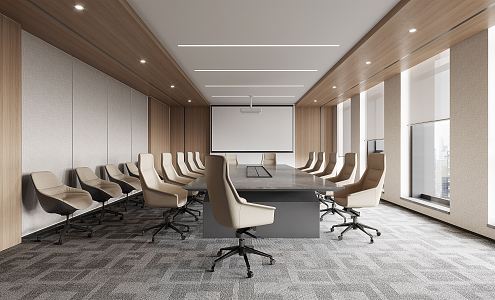 Modern Conference Room 3d model