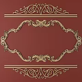 European-style Metal Carved European Pattern Hollow Carved Pattern 3d model