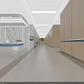 Modern Operating Room Interior With Blue Walls Advanced Medical Equipment And Surgical Lights