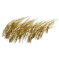 Garden Ornaments Featuring Golden Decorative Grass For Outdoor Garden Decor