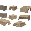 Industrial equipment outdoor tent 3d model