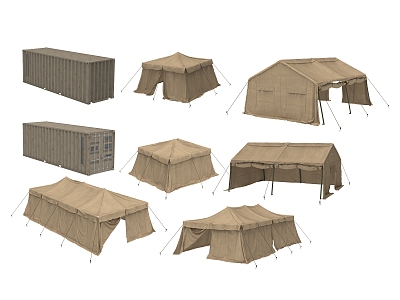 Industrial equipment outdoor tent 3d model