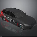 Gray Modern Wagon Car Featuring VAHDETROK Graphics Sporty Wheels And Sleek Design