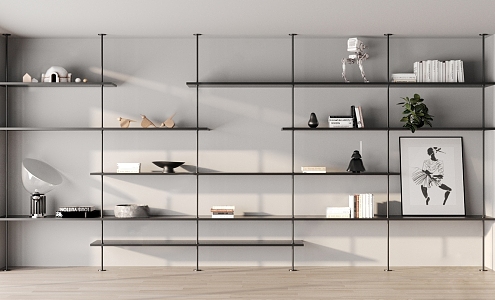 Modern Bookshelf 3d model