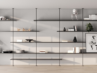 Modern Bookshelf 3d model