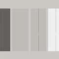 Modern Minimalist Cabinet Door Panels In Various Color Tones With Simple Handles