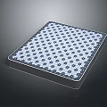 High Quality Supportive Mattress With Patterned Grid Surface And Comfortable Structure 3d model