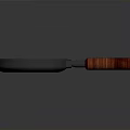 Octagonal Black Speckled Frying Pan With Red Wooden Handle For Home Kitchen