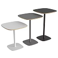 Modern Minimalist Functional Tables With Square Top Sturdy Base And Multiple Colors 3d model