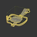 Metal Mouse Trap With Spring Mechanism Serrated Edges And Handle Design 3d model