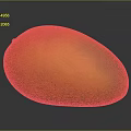Fresh Ripe Mango With Vibrant Orange Yellow And Green Hues Against Dark Background