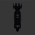 Futuristic Interstellar Spacecraft With Detailed Hull Engines And Command Tower