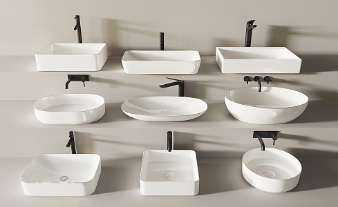 Modern wash basin wash basin table basin 3d model