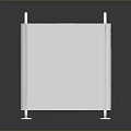Modern Industrial Equipment With Perforated Side Panel Top Handles And Metal Legs