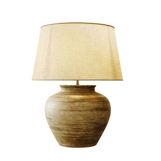 Middle Ancient Style Table Lamp Wind Table Lamp Clay Table Lamp Decorative Table Lamp 3d model