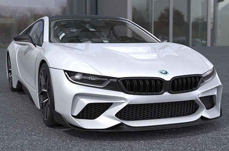 2022 BMW I8M Sedan Car 3d model