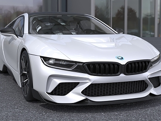 2022 BMW I8M Sedan Car 3d model