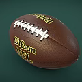 Wilson NFL Football Sports Equipment with Brown Leather and White Laces