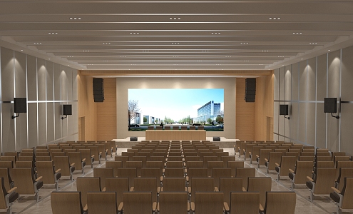 theater lecture hall performing arts hall theater performing arts center 3d model