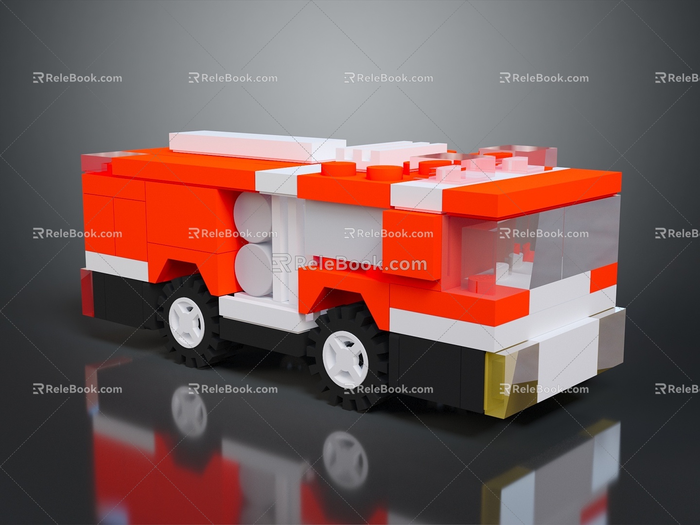 Lego toys Lego fire truck Lego fire truck toys children's toys educational toys life supplies 3d model