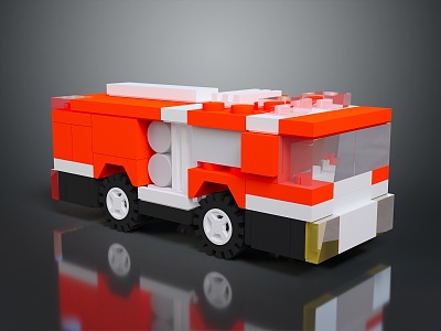 Lego toys Lego fire truck Lego fire truck toys children's toys educational toys life supplies model