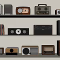 Modern Audio Small Audio Recorder Nostalgic Radio 3d model