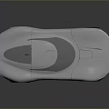 Futuristic Silver Sports Car Featuring Sleek Aerodynamic Design Transparent Roof And Black Wheels