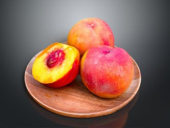 Modern Yellow Peach Fruit Fresh Fruit 3d model