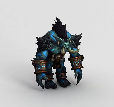 Technology Exhibition Hall Showcasing Futuristic 3D Monster Model Interactive 3d model