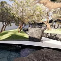 Chinese-style courtyard garden 3d model