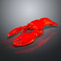 Decorative Red Lobster Garden Ornament For Outdoor Lawn And Patio Areas