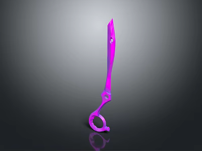Purple Industrial Equipment With Scissor Shaped Design And Reflective Surface 3d model