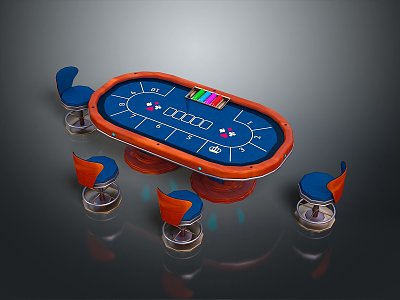 Roulette table gambling table gambling equipment items model