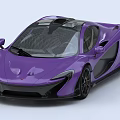 Purple McLaren Sports Car With Sleek Exterior And Stylish Design