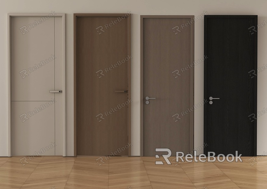 Modern single door wooden single door bedroom door room door model