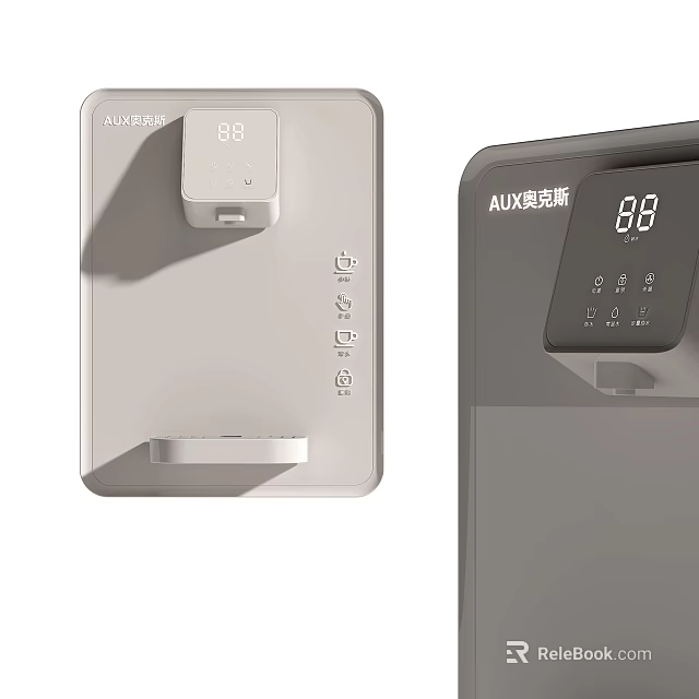 AUX Modern Kitchen Appliances With Digital Display And Smart Temperature Control 3d model 