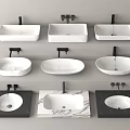 wash basin wash basin counter basin under counter basin faucet wash basin 3d model