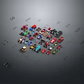 Assorted Colorful Cars Collection With Different Models And Vibrant Hues