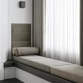 Modern Bay Window Cushion Bay Window Cushion Sofa 3d model