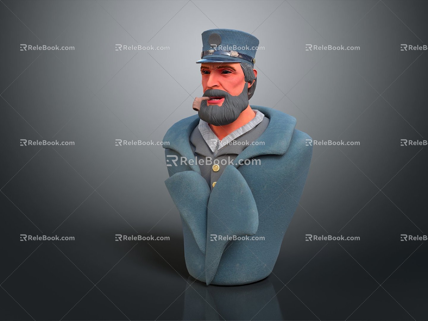 Modern Man Old Captain Captain Special Forces 3d model