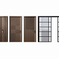 Various Security Door Designs With Different Panel Patterns And Safety Features 3d model
