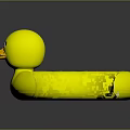 Yellow Duck Shaped Swim Ring as Fun Sports Equipment for Kids