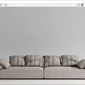 Modern Multiplayer Sofa 3d model