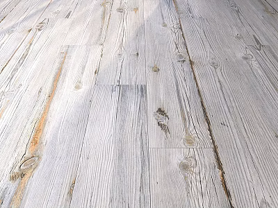 Light Colored Wooden Floor With Natural Wood Grain And Knots Texture 3d model