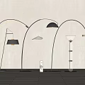 Floor lamp combination 3d model