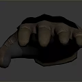 Dark Mesh Protective Glove with Brown Wrist Band for Household Daily Use