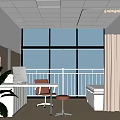 Modern consulting room 3d model