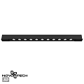 Black Linear LED Downlights And Spotlights Fixture With Multiple Lamps For Home Ceiling